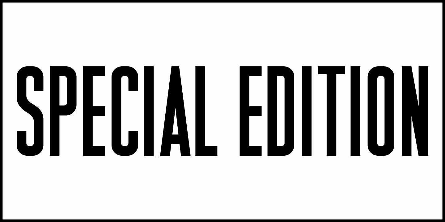 Special Edition Font Poster #2