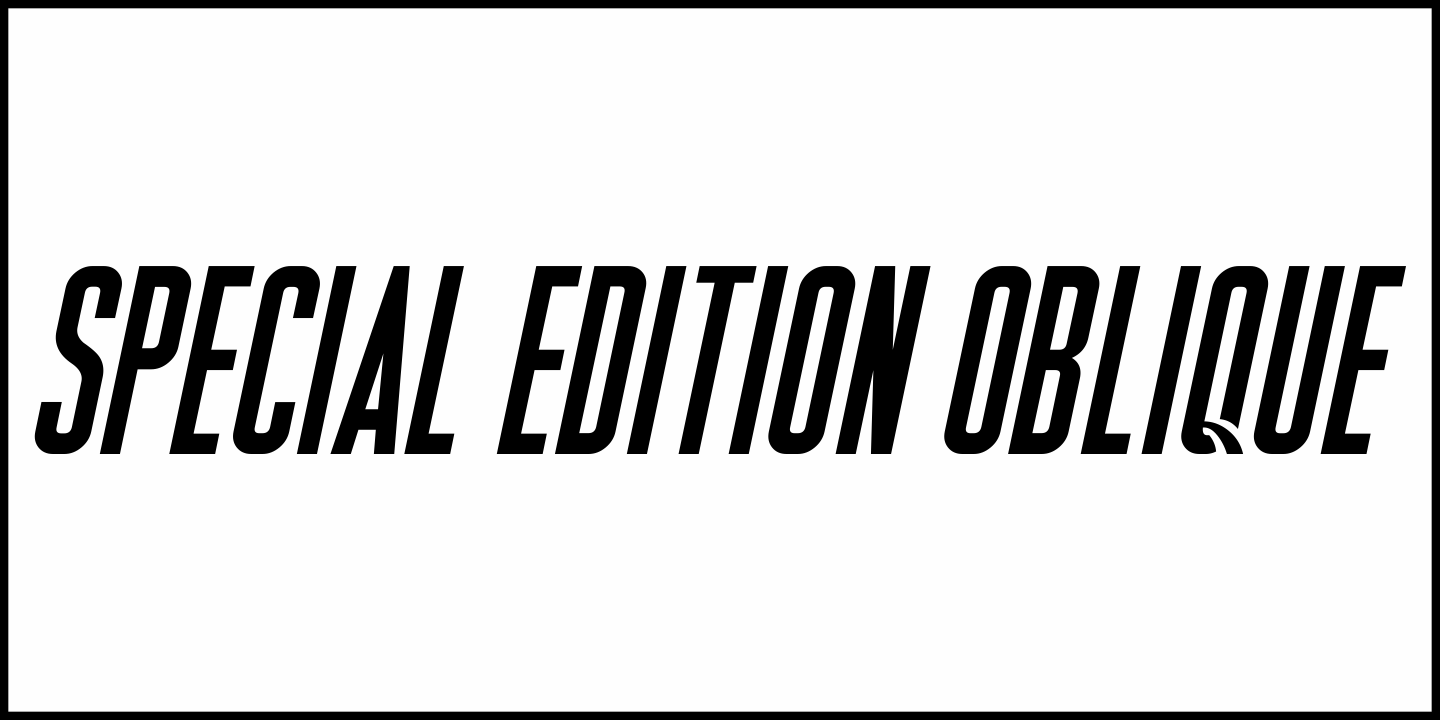 Special Edition Font Poster #4