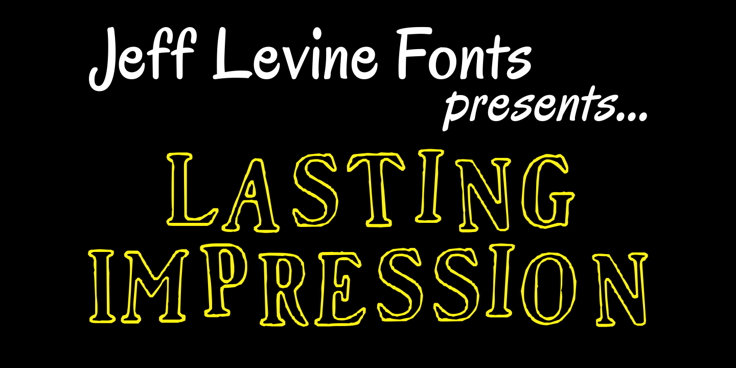 Lasting Impression Font Poster #1
