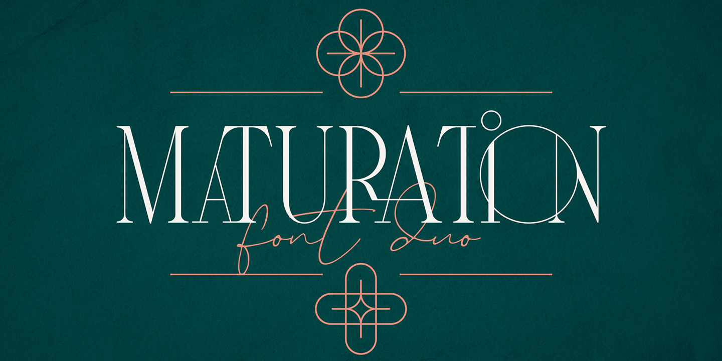 Maturation Font Duo Poster