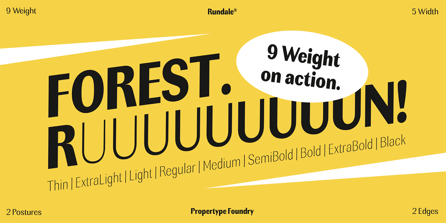 Rundale Font Poster #10