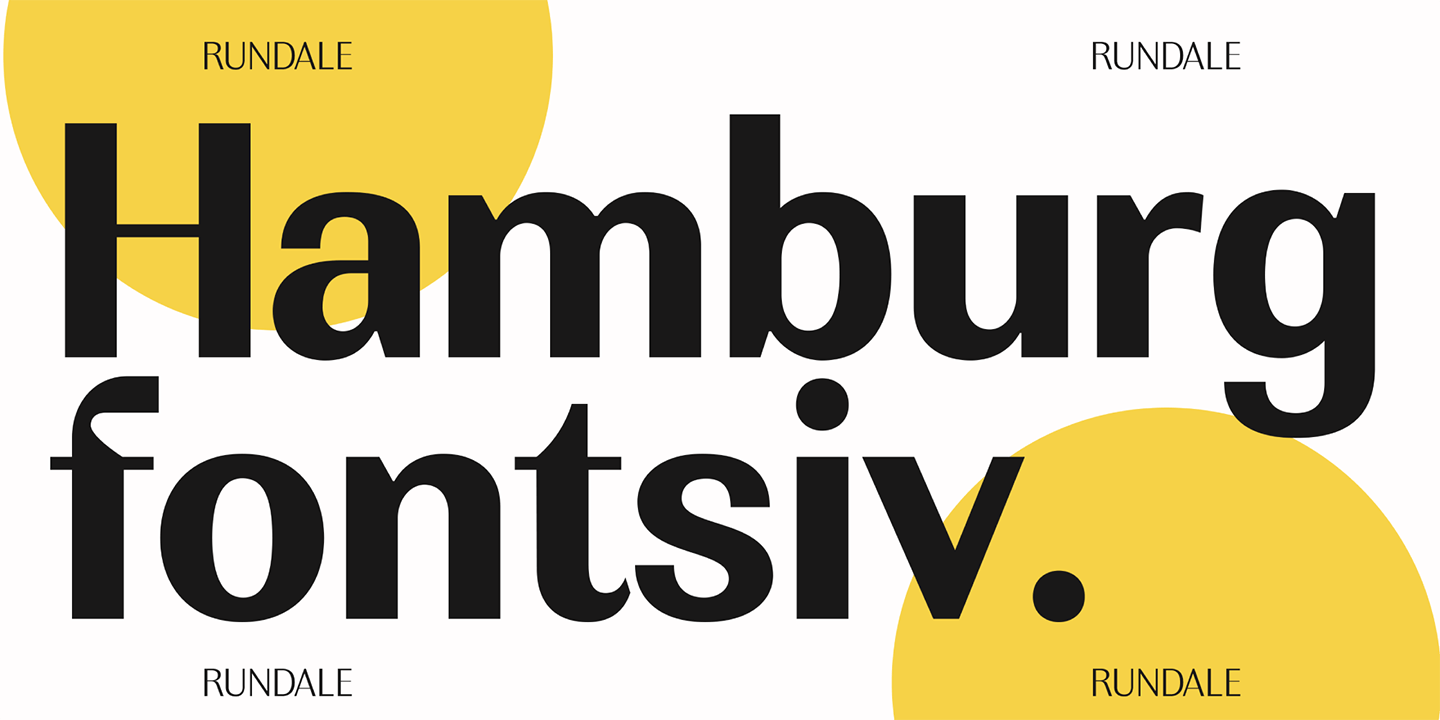 Rundale Font Poster #12