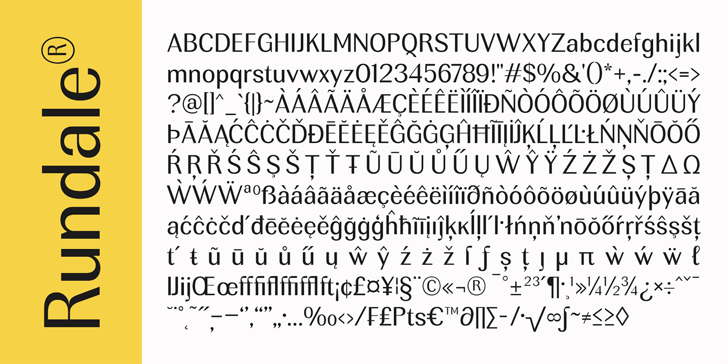Rundale Font Poster #15