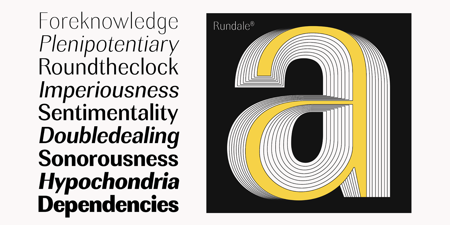 Rundale Font Poster #5