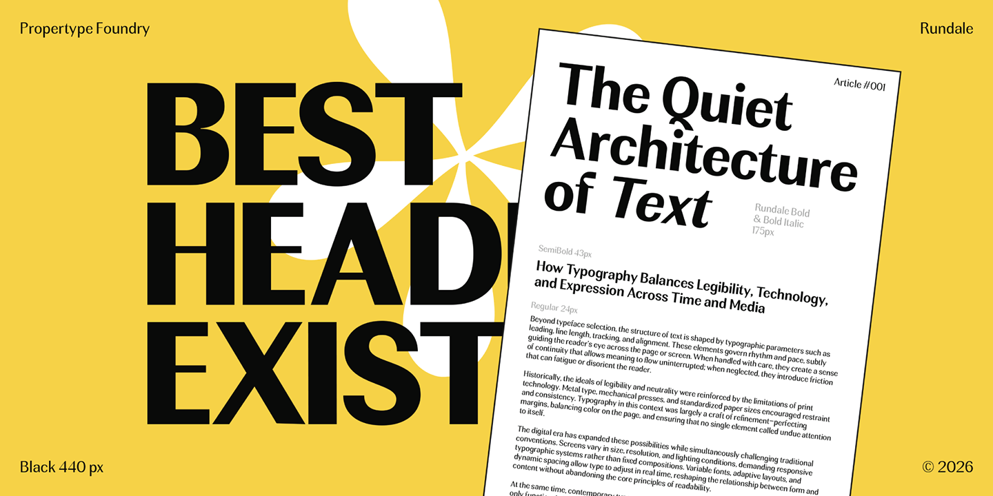 Rundale Font Poster #6