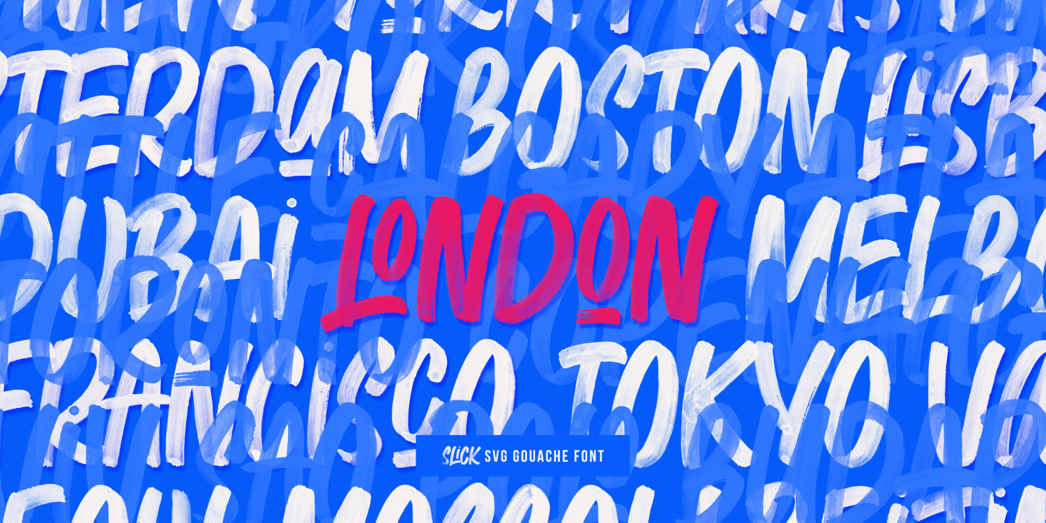 Slick Font Poster #1