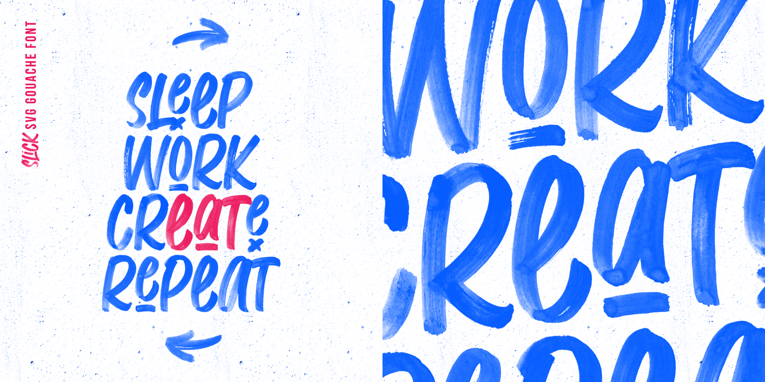 Slick Font Poster #1