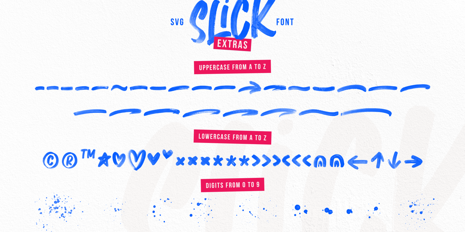 Slick Font Poster #1