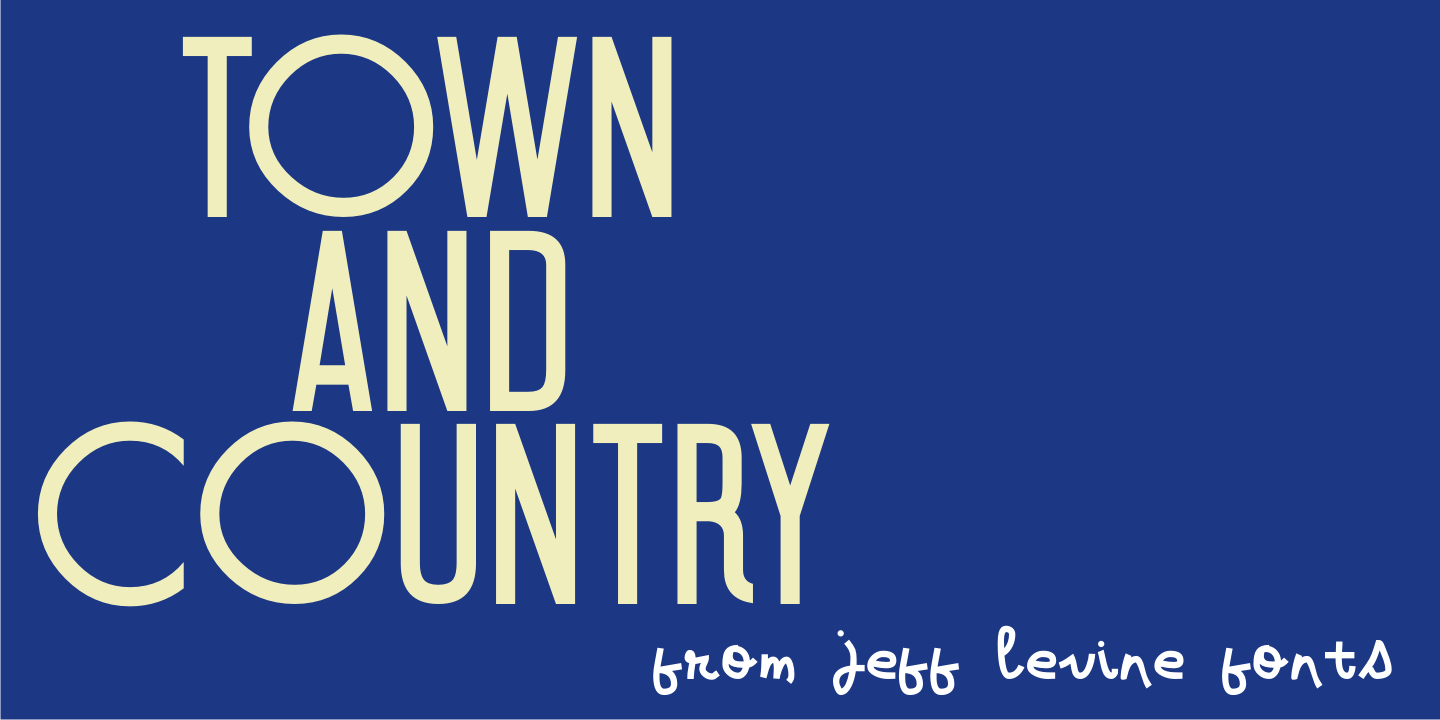Town and Country Font Family Poster
