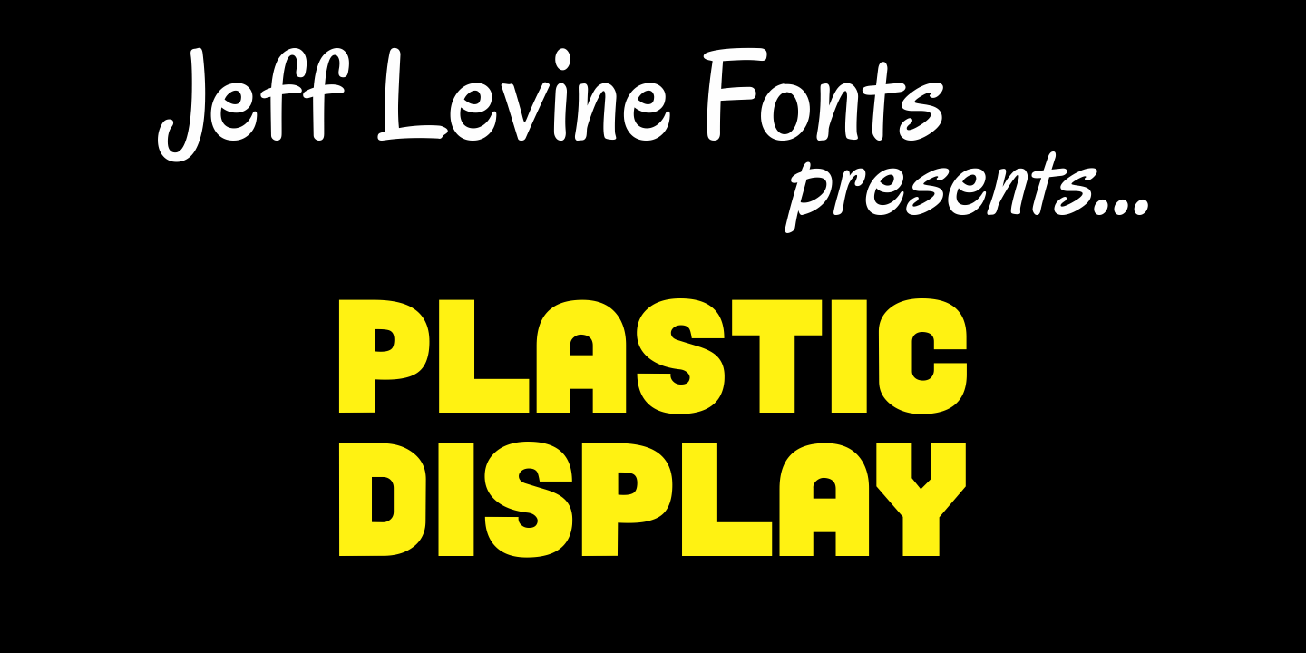 Plastic Display Font Family Poster