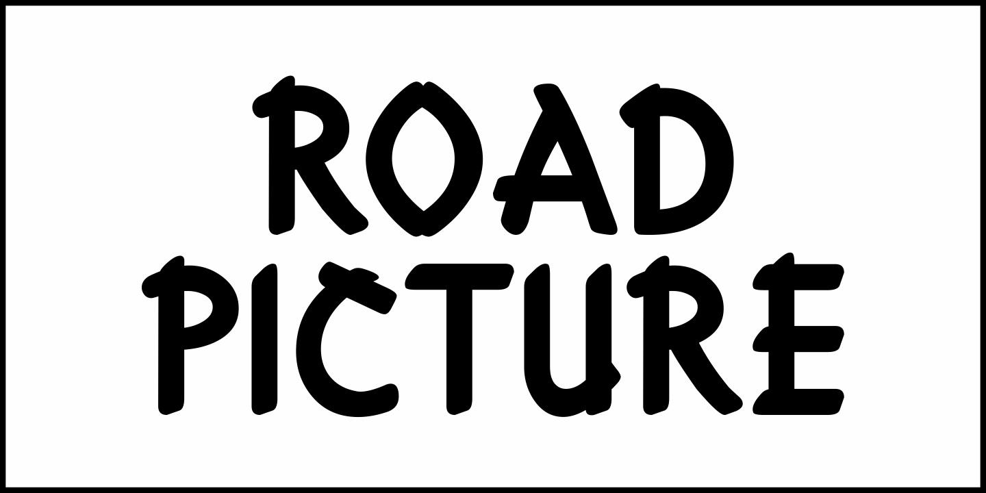 Road Picture Font Poster #1