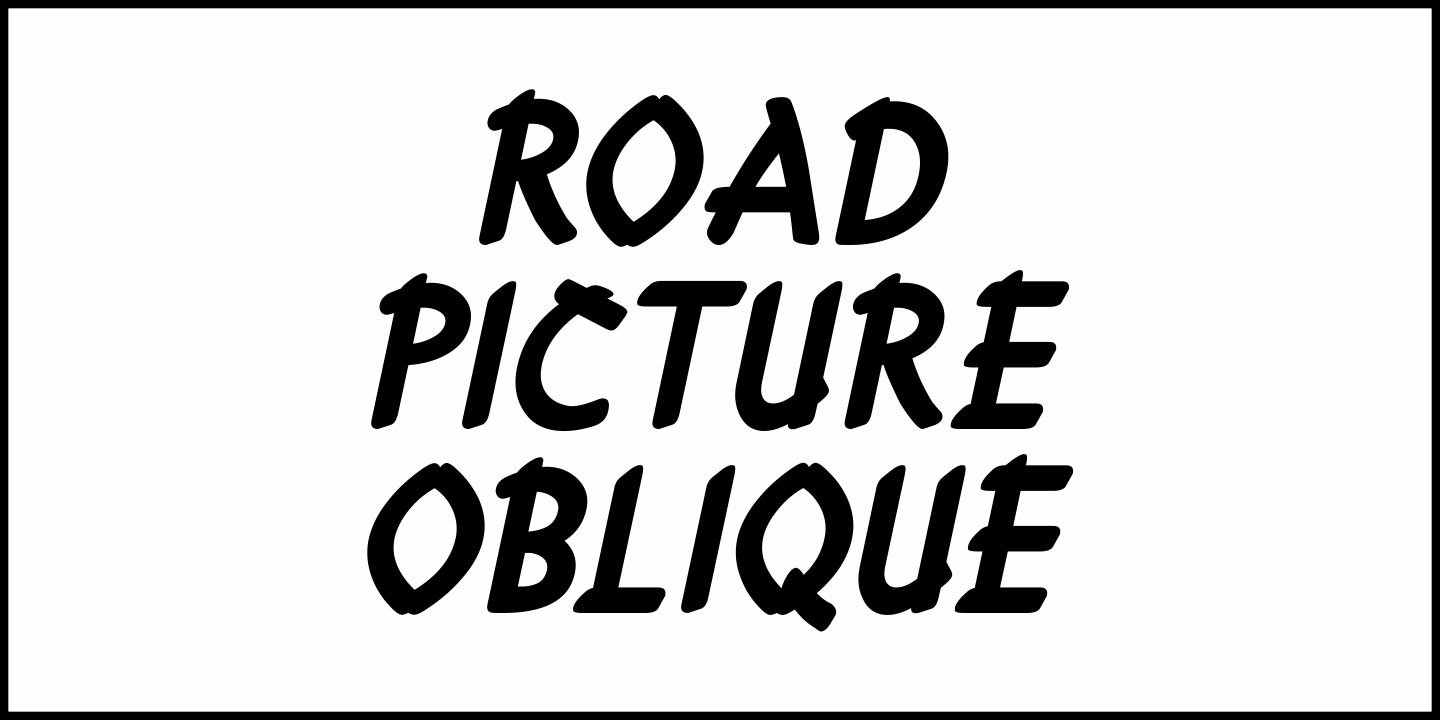 Road Picture Font Poster #1