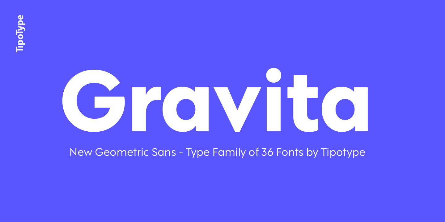 Gravita Font Poster #1