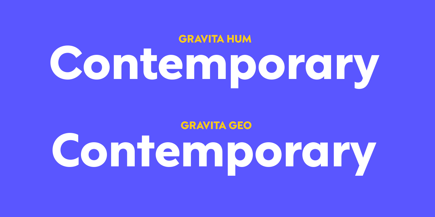 Gravita Font Poster #1