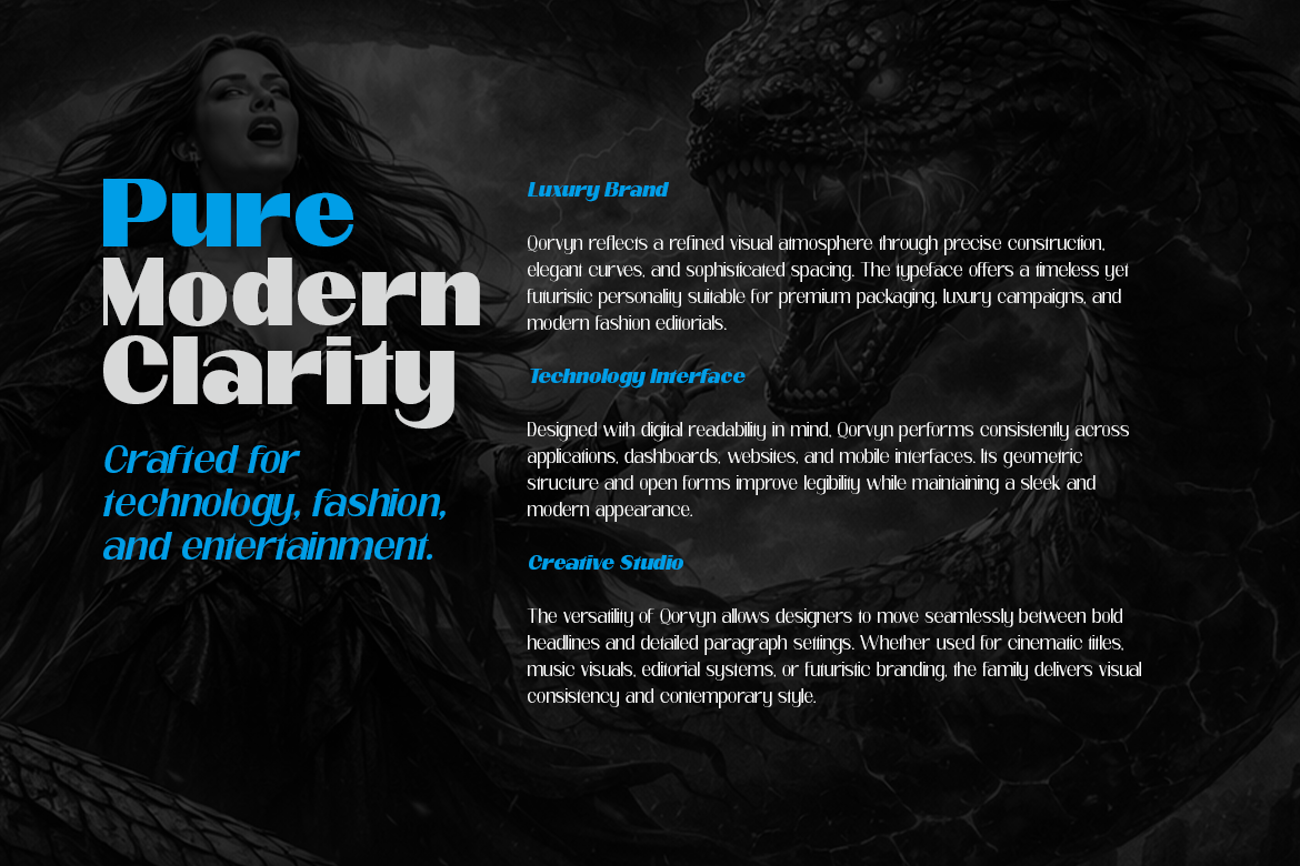 Qorvyn Semi Expanded Font Poster #4