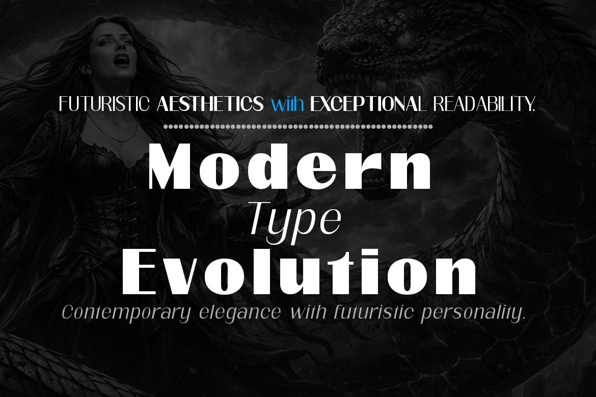Qorvyn Semi Expanded Font Poster #5