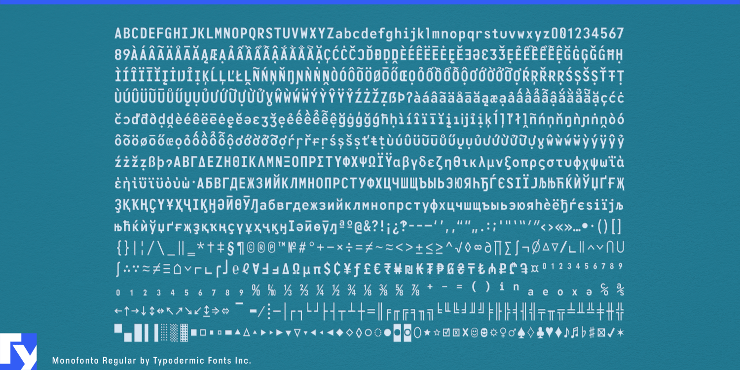 Monofonto Font Poster #1
