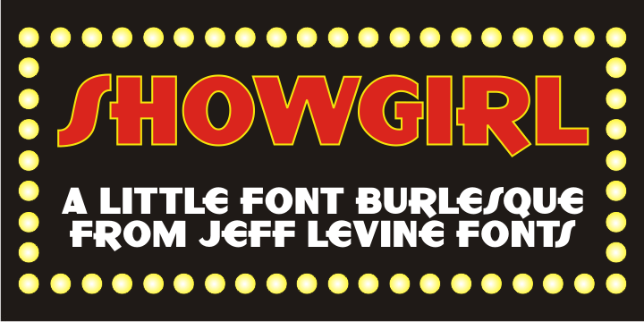 Showgirl Font Poster #1