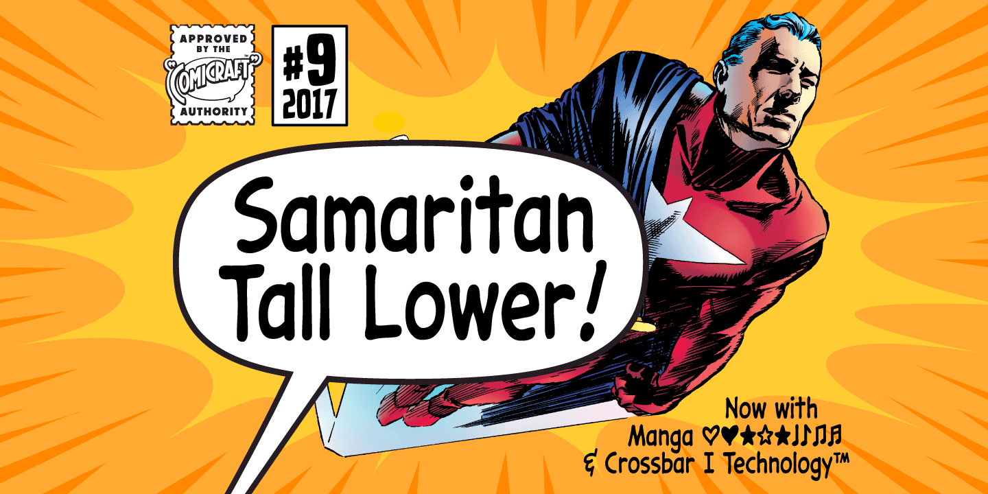 Samaritan Tall Lower Font Poster #1