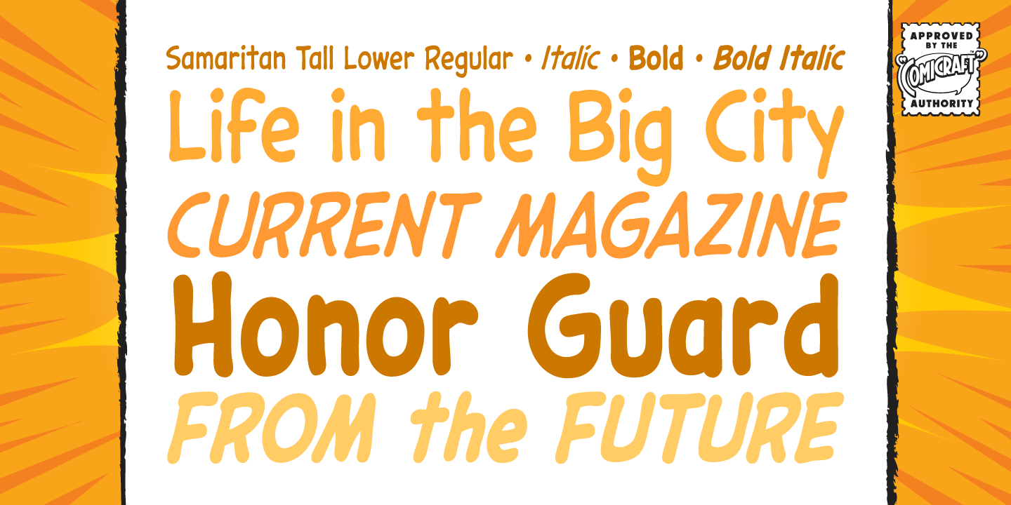 Samaritan Tall Lower Font Poster #1