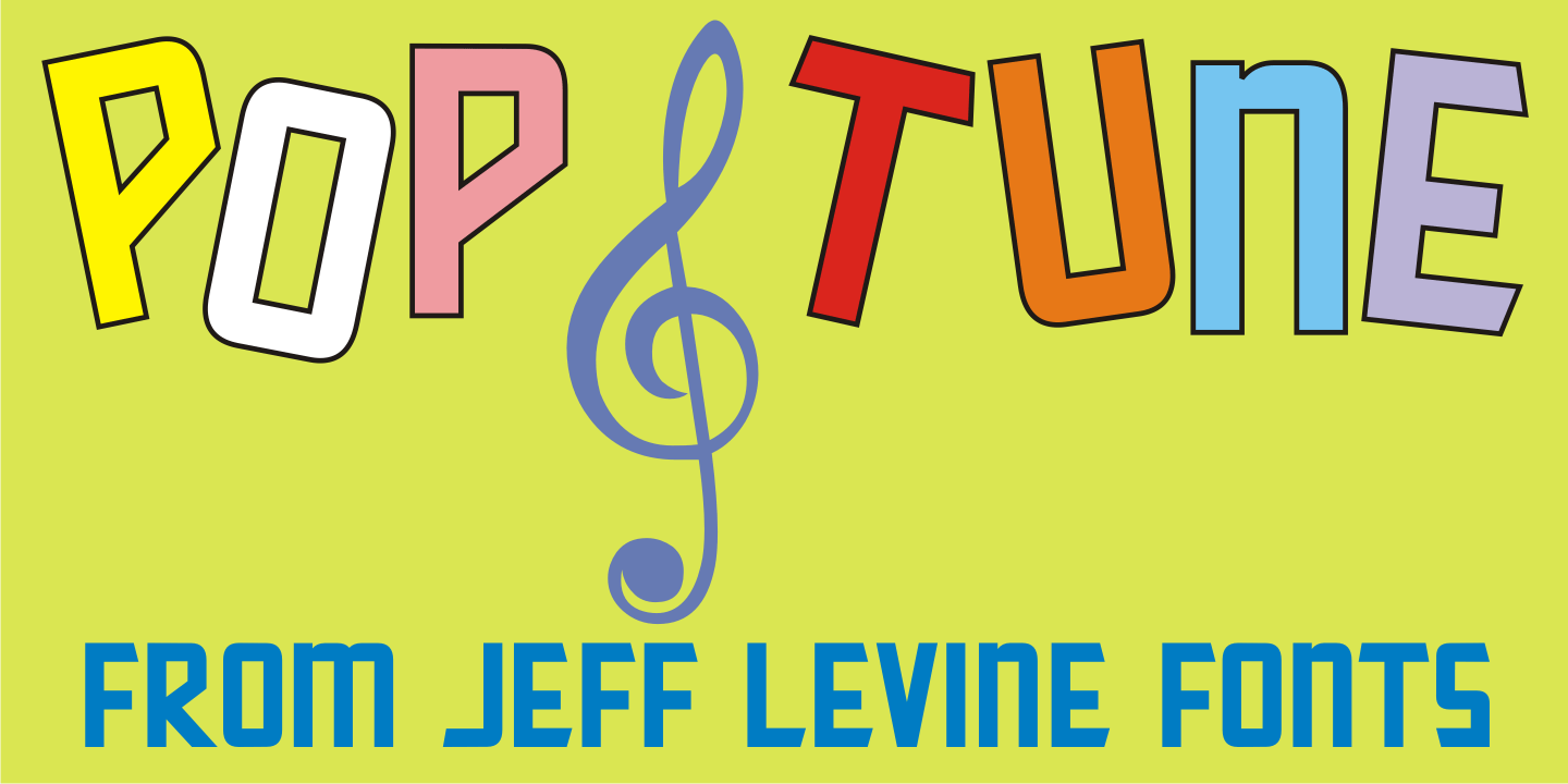 Pop Tune Font Family Poster
