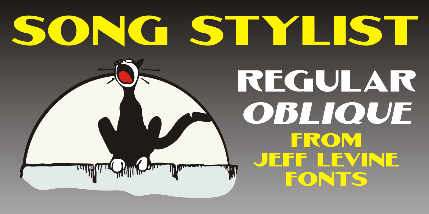 Song Stylist Font Poster #1