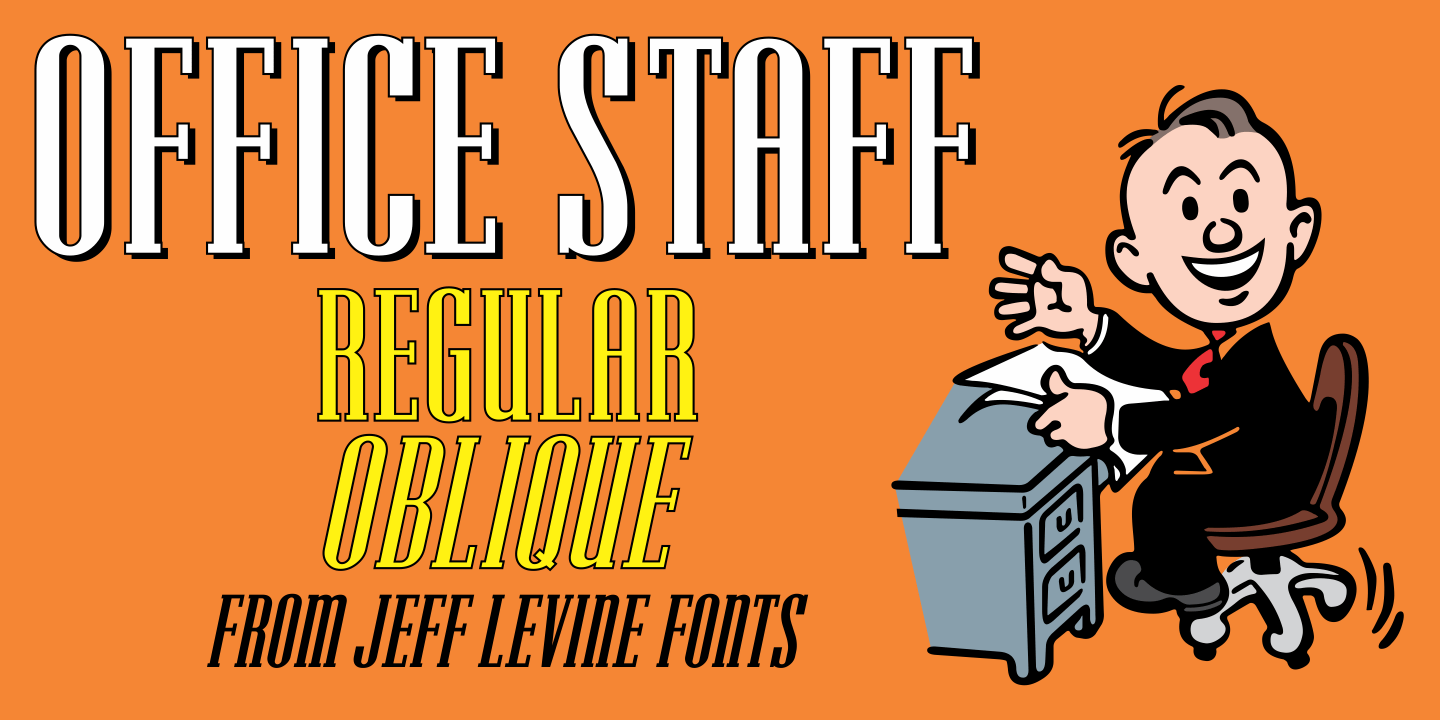 Office Staff Font Family Poster