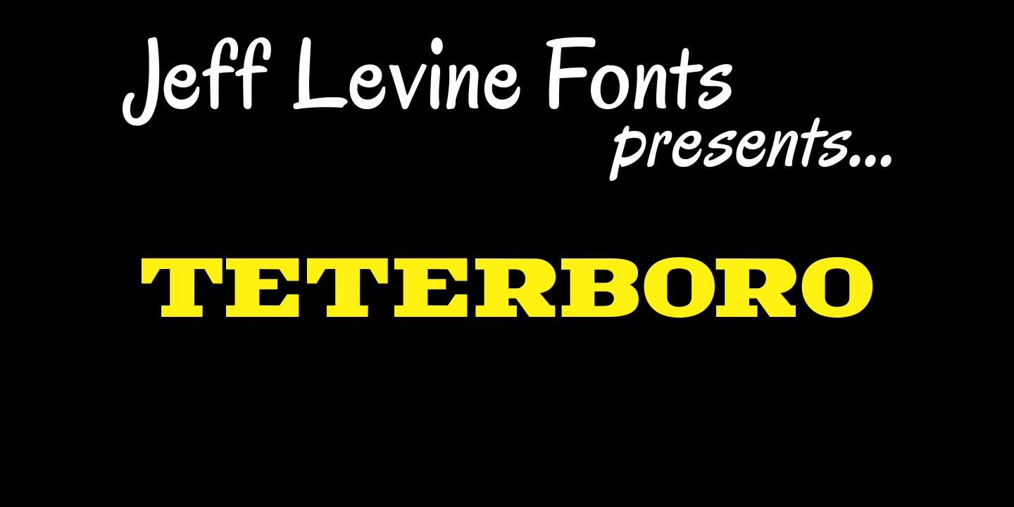 Teterboro Font Family Poster