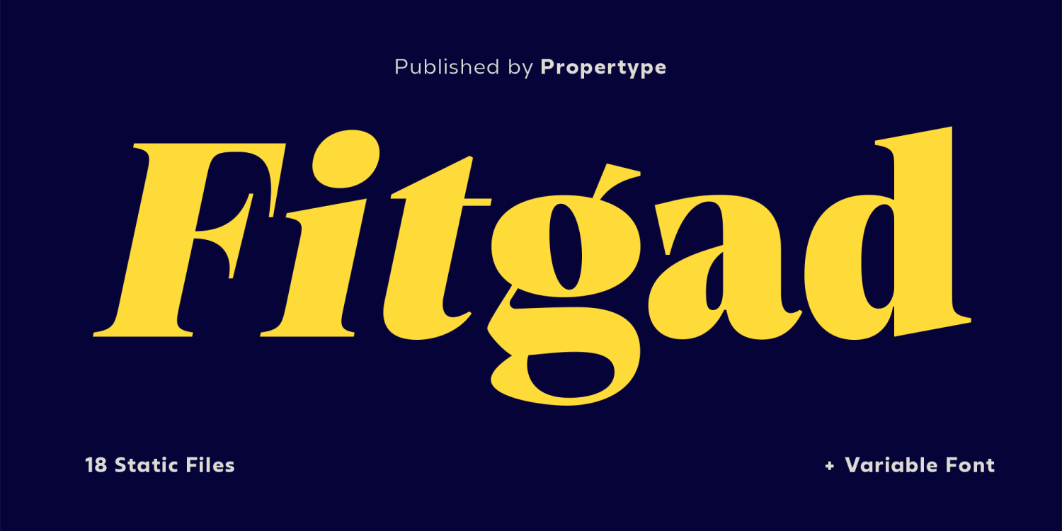 Fitgad Font Poster #1
