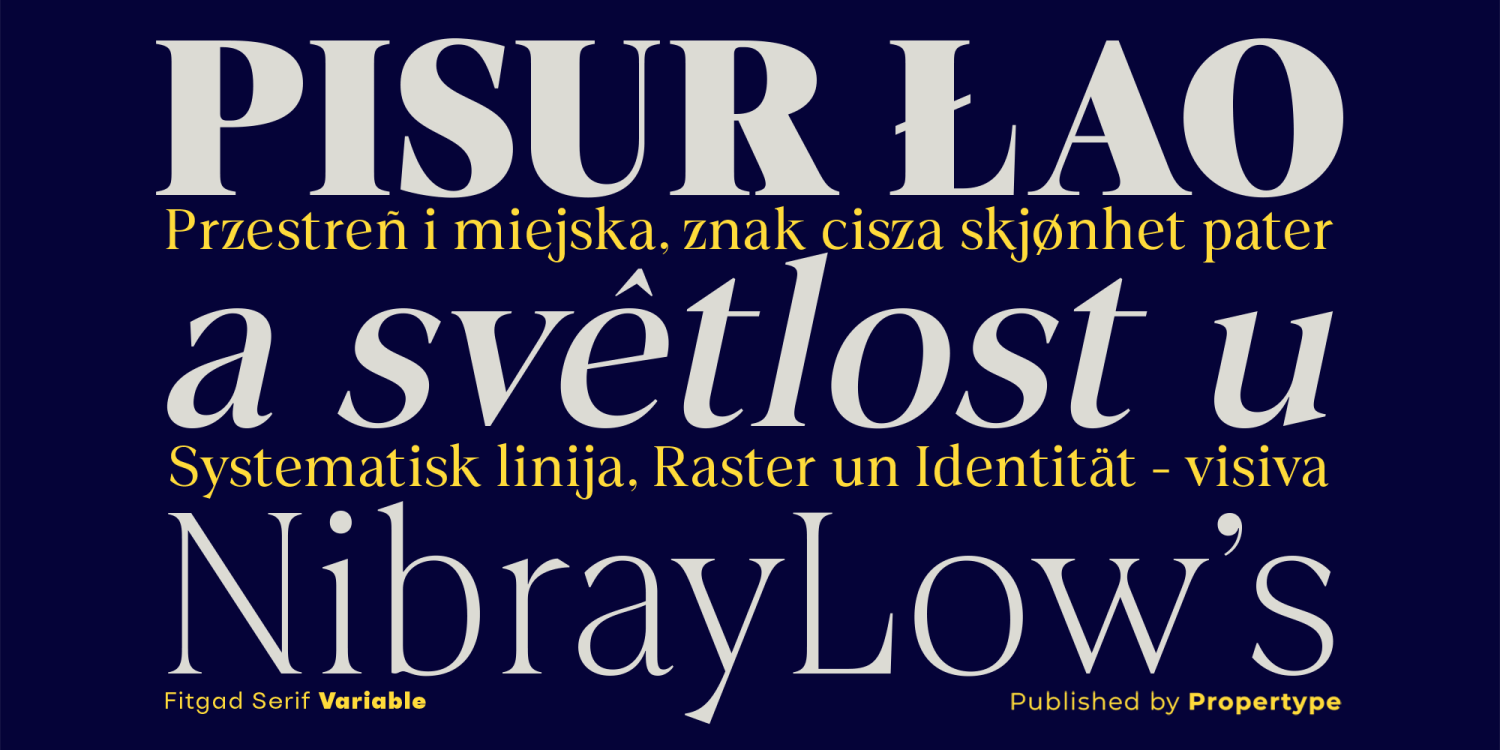 Fitgad Font Poster #11