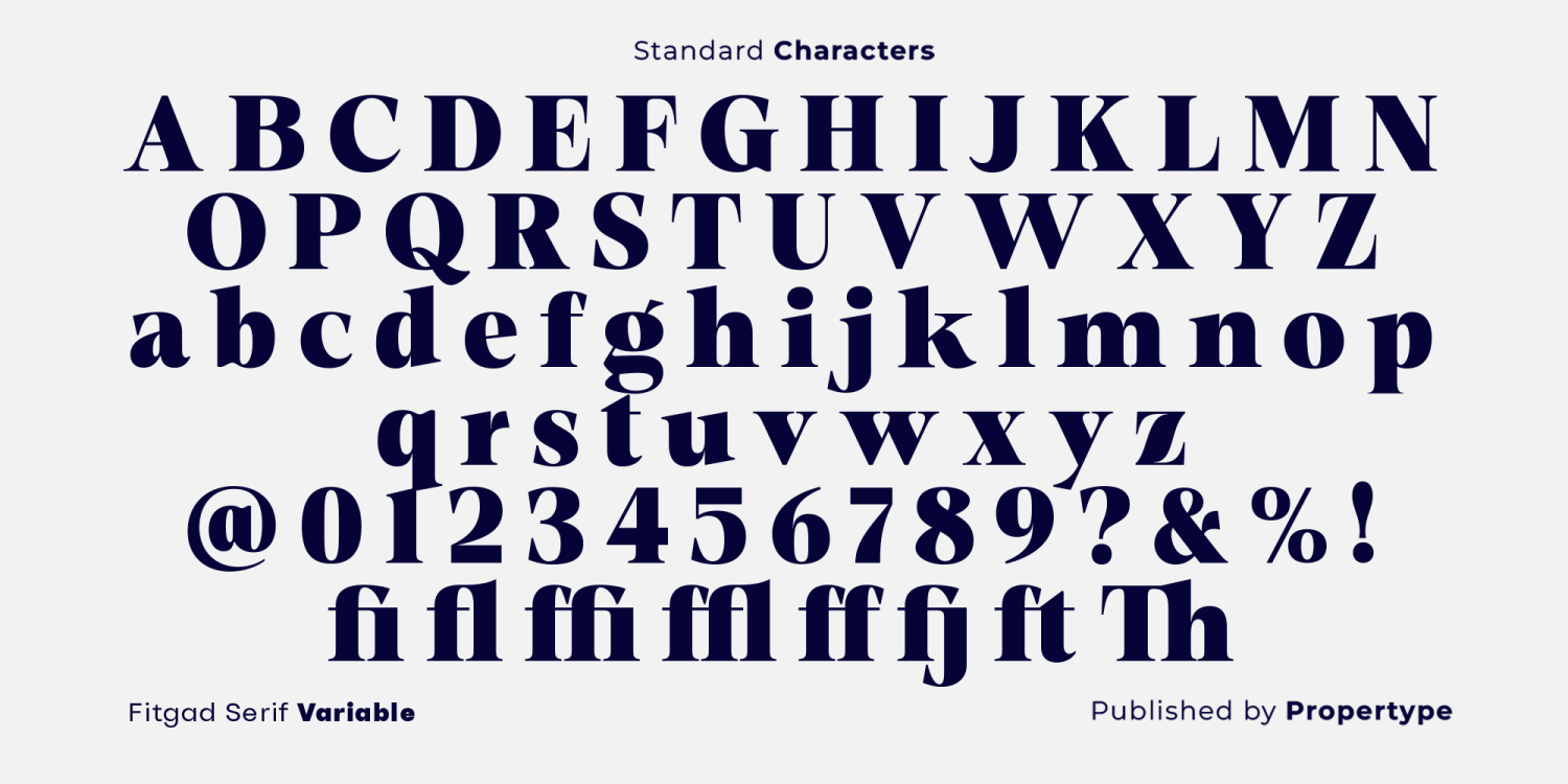 Fitgad Font Poster #2