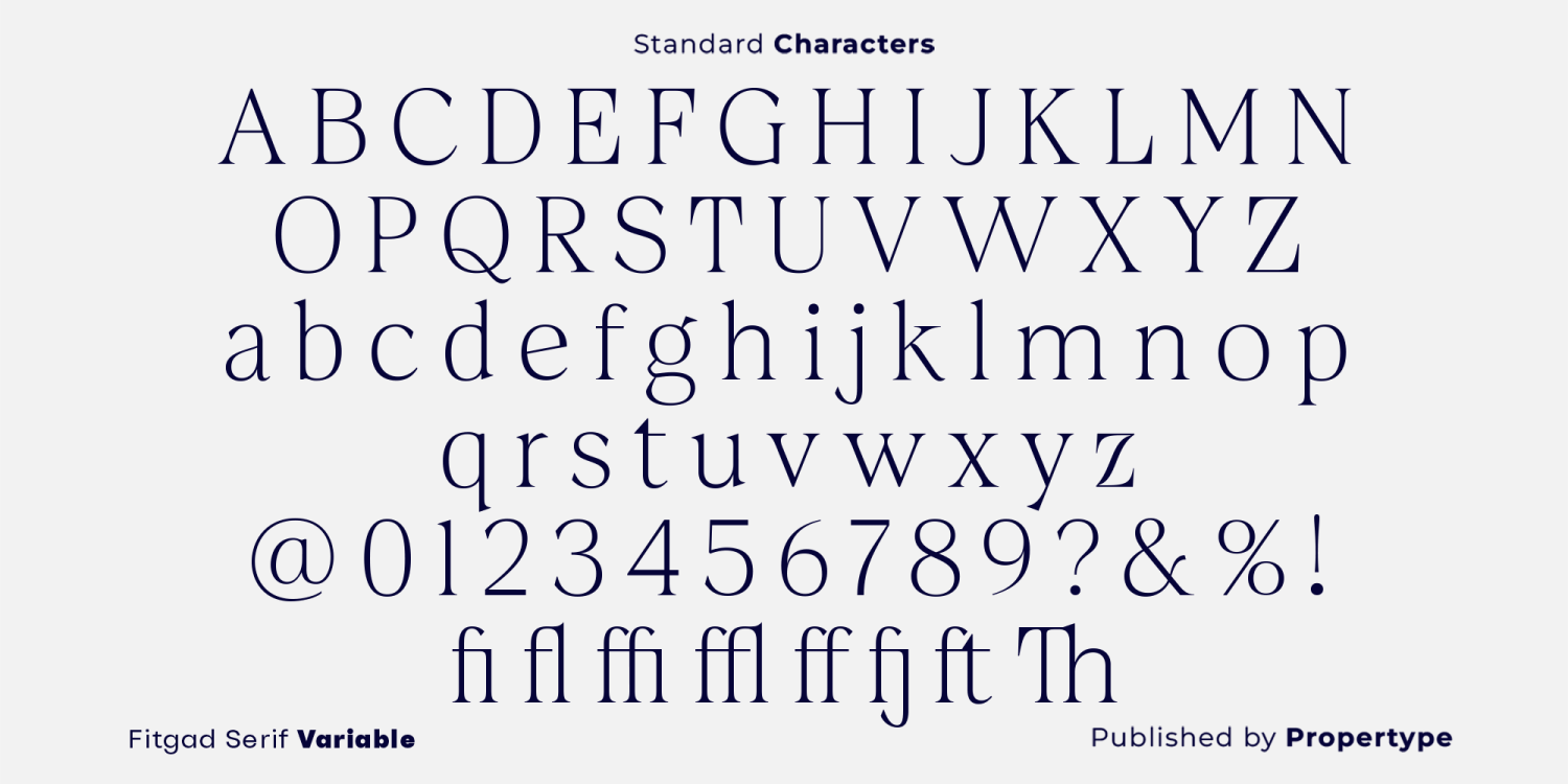 Fitgad Font Family Poster