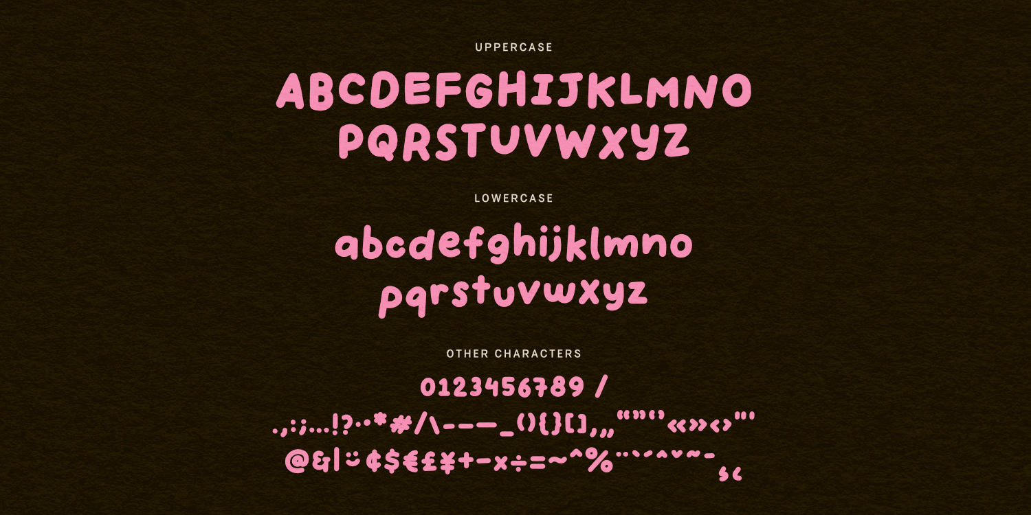 Handpicked Seashells Font Poster #1