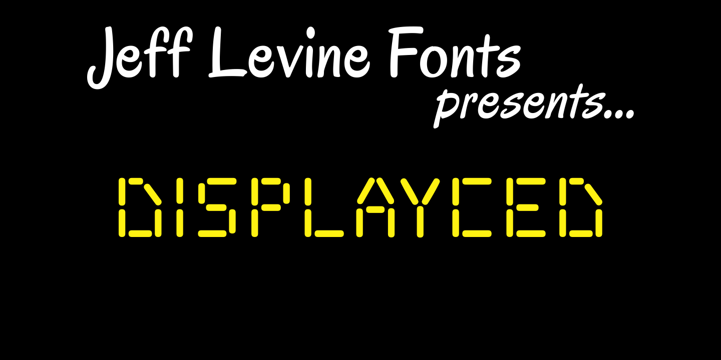 Displayced Font Poster #1