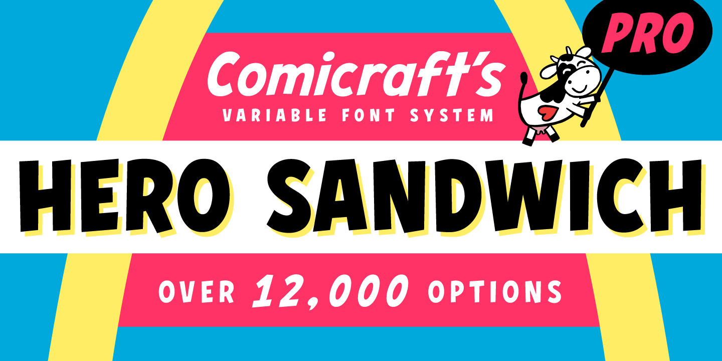 Hero Sandwich Pro Font Poster #1