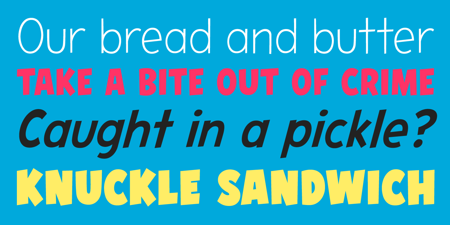 Hero Sandwich Pro Font Poster #1