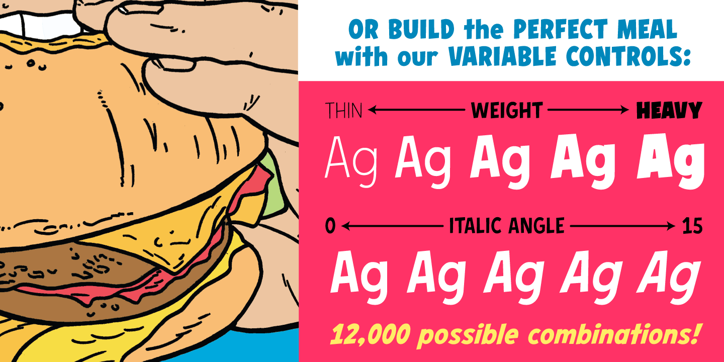 Hero Sandwich Pro Font Poster #1