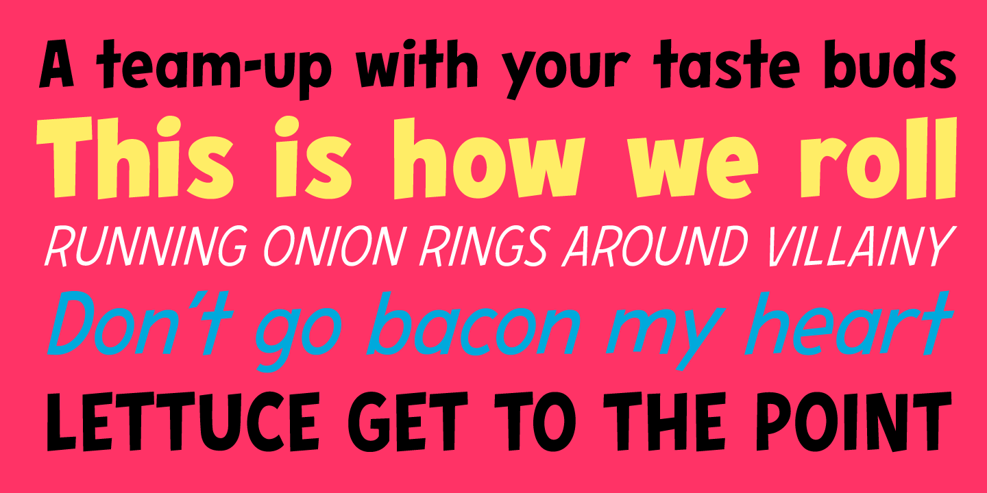 Hero Sandwich Pro Font Poster #1