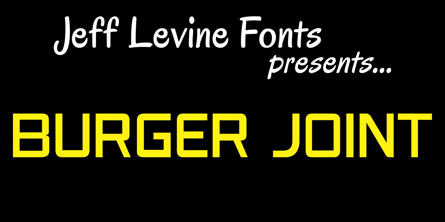 Burger Joint Font Family Poster