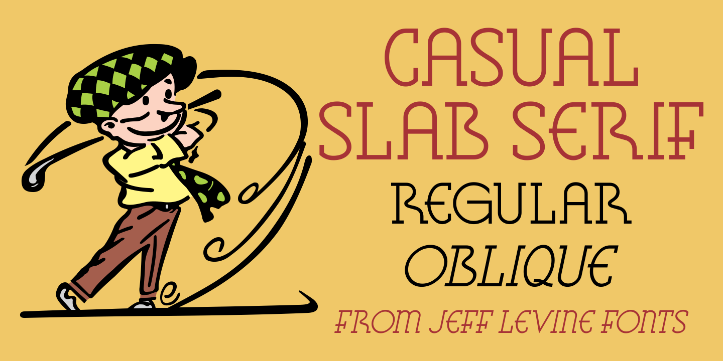 Casual Slab Serif Font Family Poster