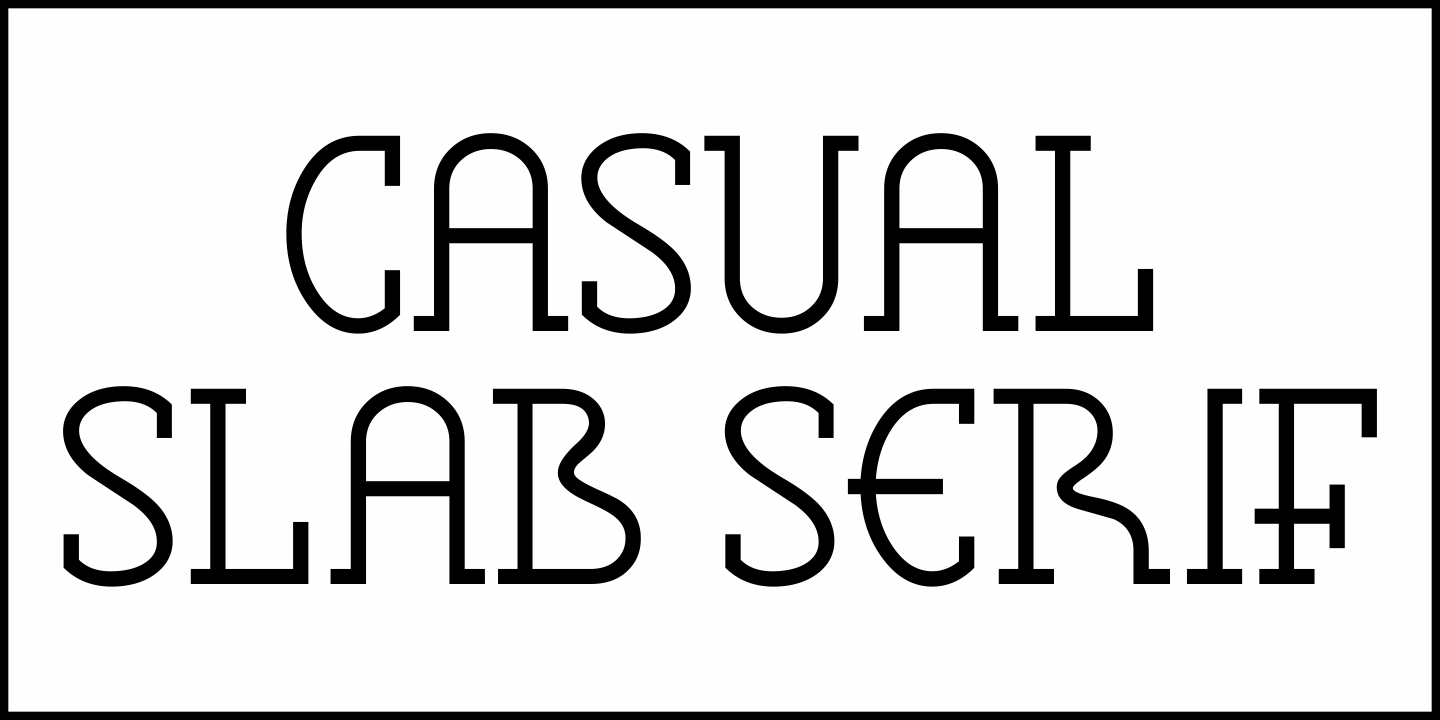 Casual Slab Serif Font Poster #2