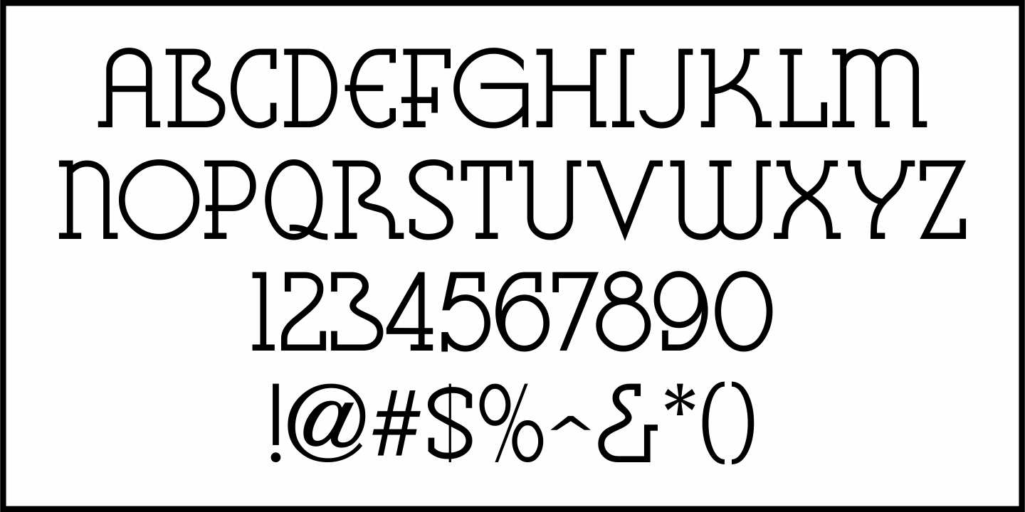 Casual Slab Serif Font Poster #3