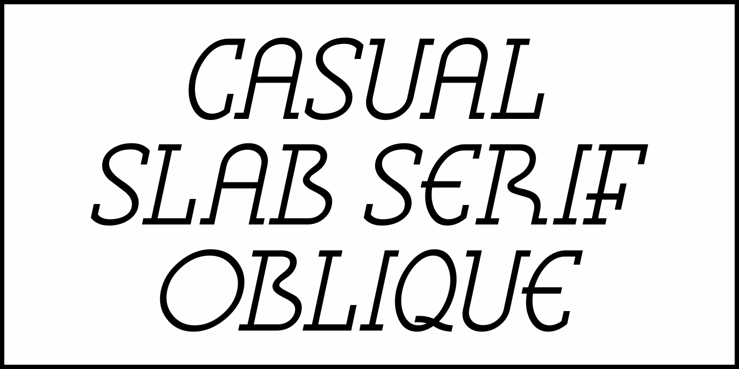 Casual Slab Serif Font Poster #4