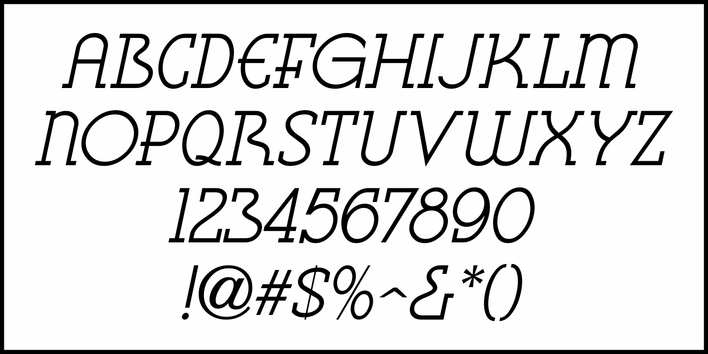 Casual Slab Serif Font Poster #5