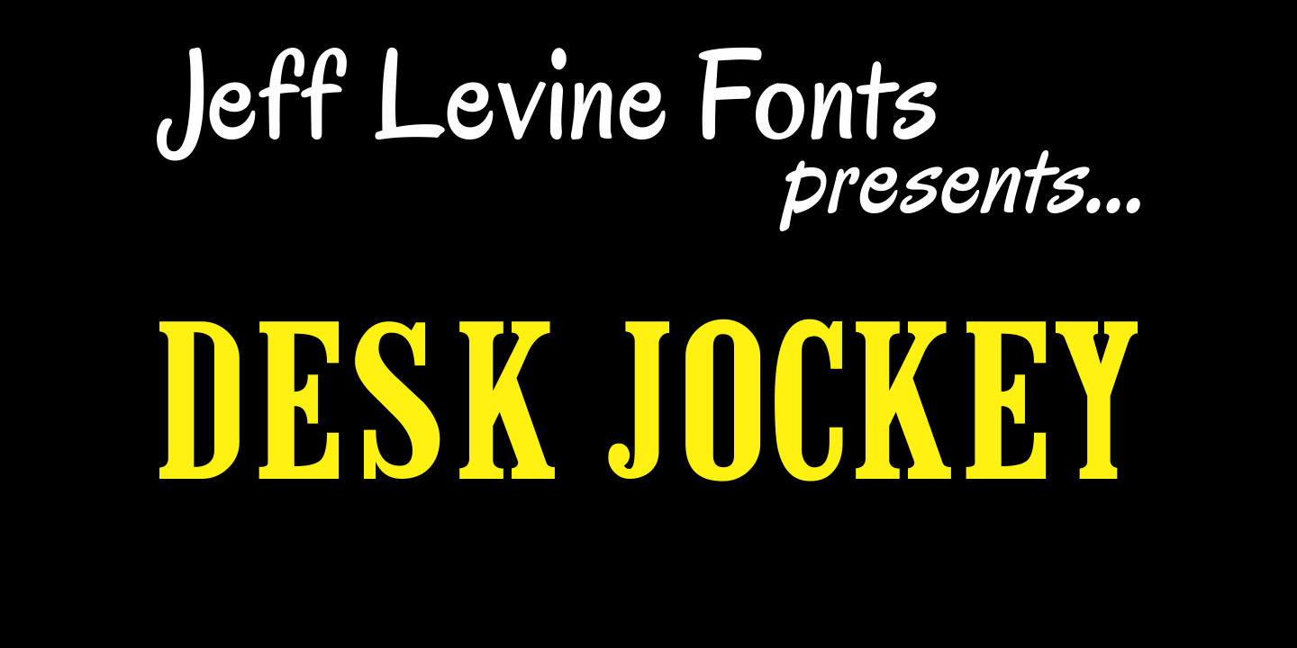 Desk Jockey Font Family Poster