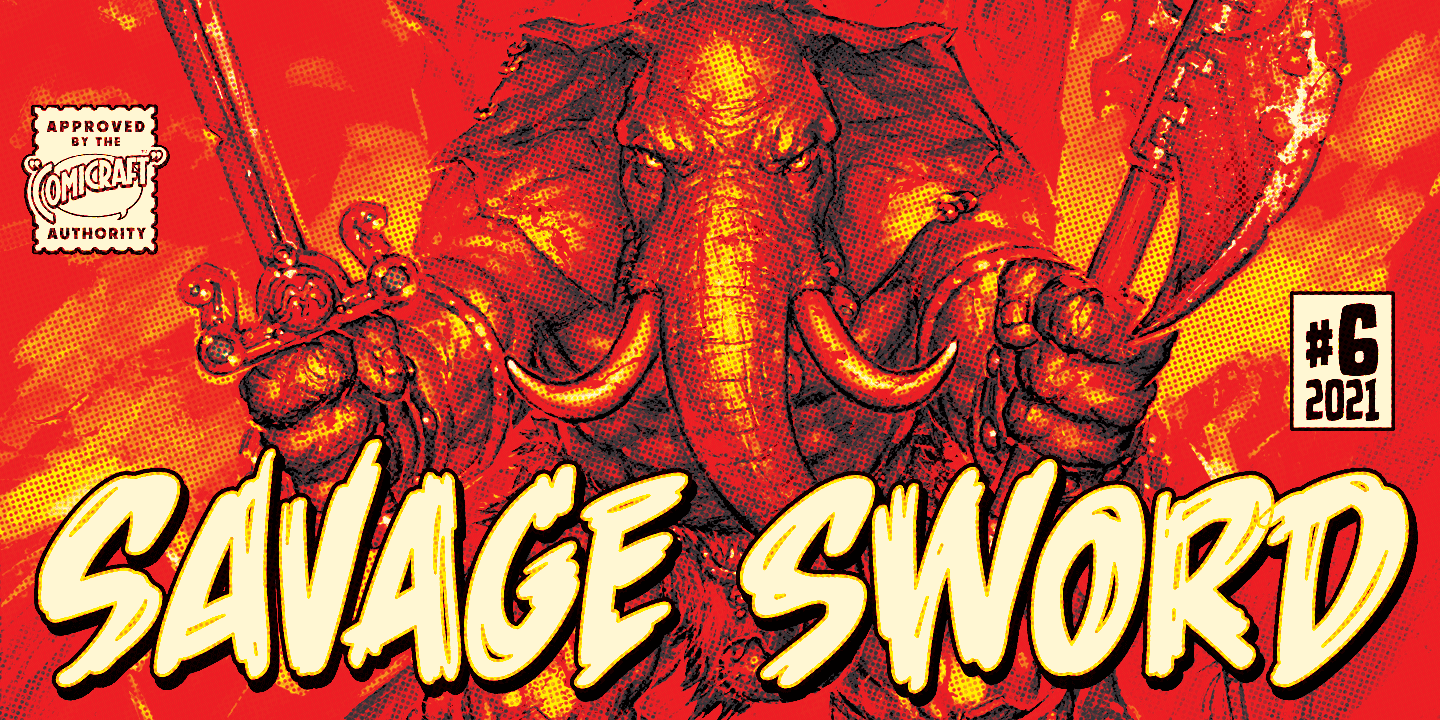 Savage Sword Font Poster #1