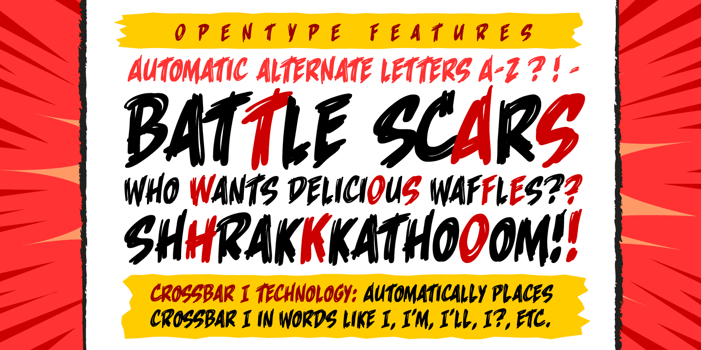 Savage Sword Font Poster #1