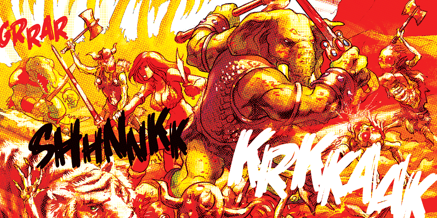 Savage Sword Font Poster #1