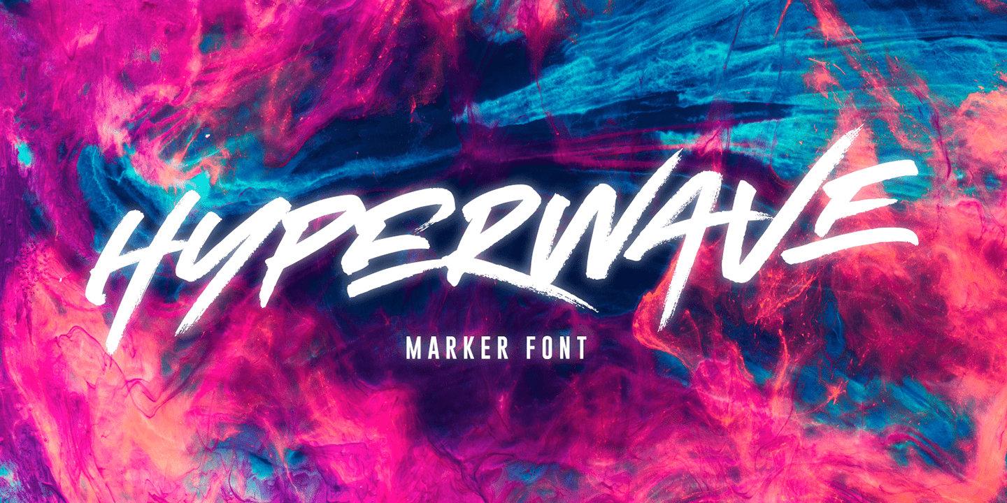 Hyperwave Font Poster #1