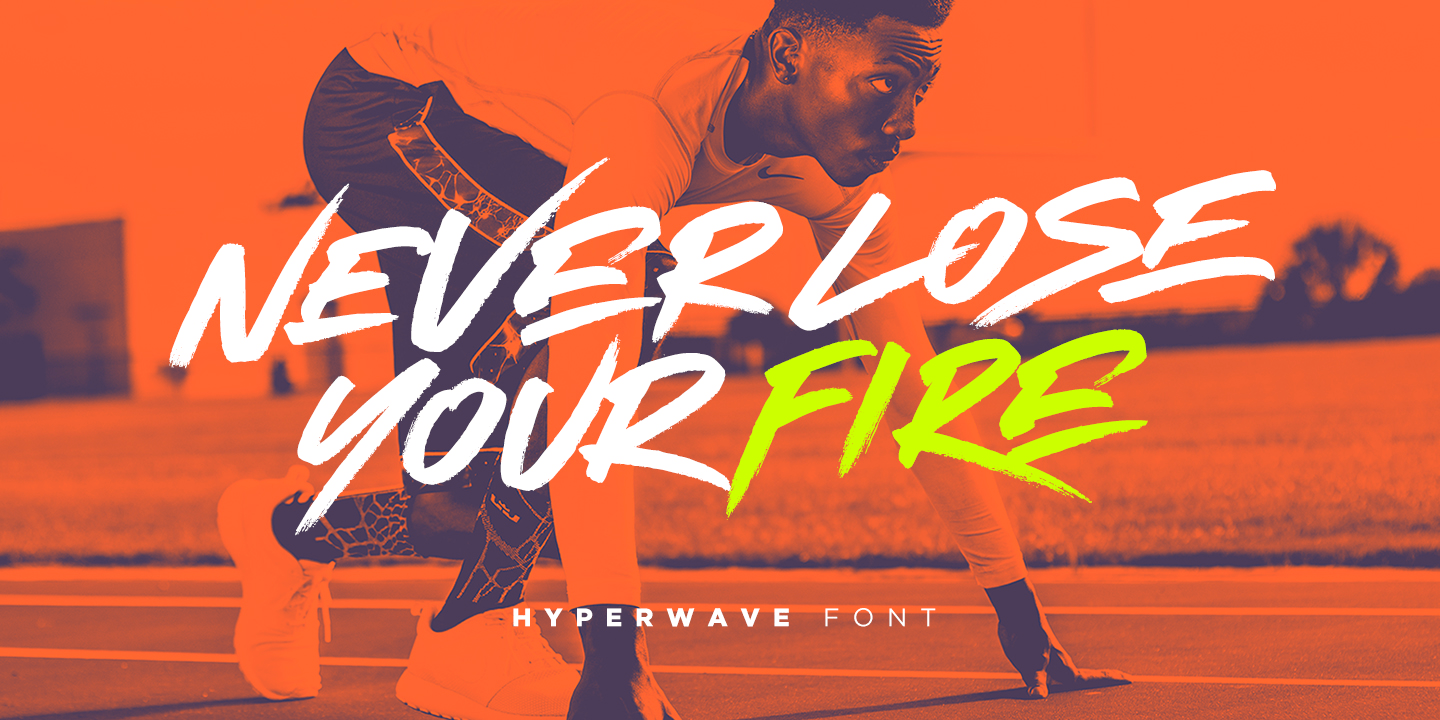 Hyperwave Font Poster #1